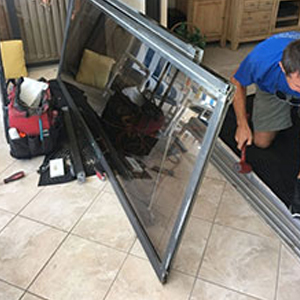 sliding glass door frame repair Tulare